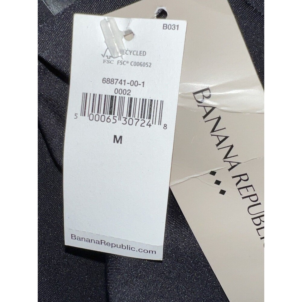 Banana Republic Black Crop Top Size Medium Active Style Tank Racerback - Picture 3 of 7